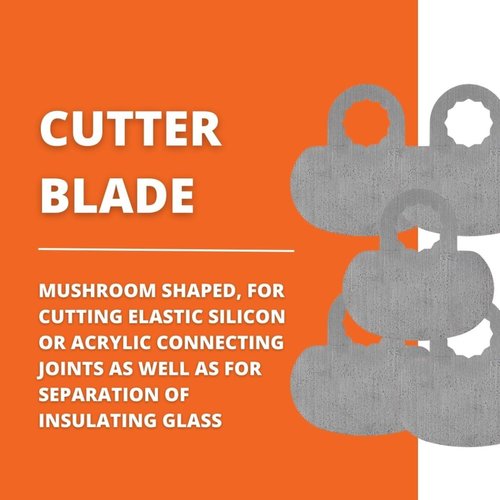 Fein Mushroom Shaped Cutter Blades for Cutting Elastic Silicon/Acrylic Connecting Joints - 5-Pack - 63903128012