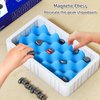 2024 New Portable, Magnetic Chess Game, Intellectual Battle Game, Strategy Game for Children and Adults, Fun Family Party Game, Multiplayer Magnetic Board Game,Fun Puzzle Gift… (Set A)