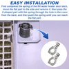 Water Heater Door Cam Lock,RV Water Heater Latch Twist Cam Lock,Water Heater Cam Lock for RV Camper Water Heater, Door Latch Assembly or Gas Bottle Cover(2 Pcs)
