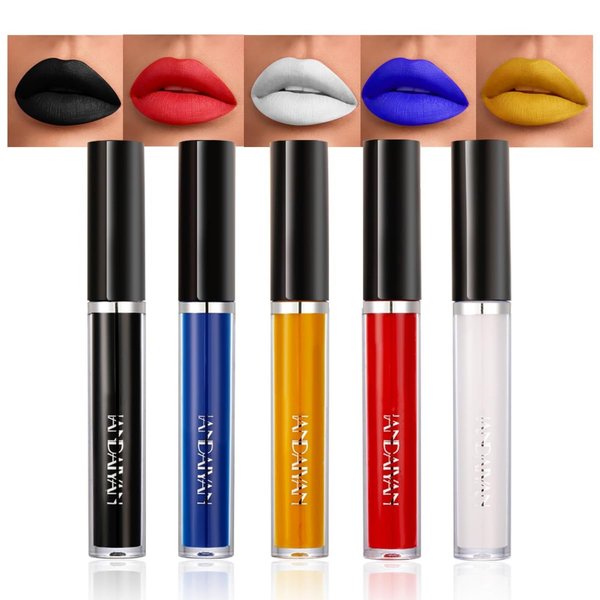 MAEPEOR Matte Liquid Lipstick Set 4PCS Velvety Halloween Lipstick Kit Long-Lasting Wear Non-Stick Cup Lip Gloss Lipstick Set (Set 501)