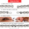 SeonFook Bicycle Chain Tool Bicycle Chain Repair Tool Kit, Bike Link Plier Tool Set with 5 Pairs Quick Link Bicycle Chain Joint Connector Reusable MTB Buckle Missing Link