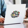 CafePress Buy Local Fresh & Organic Oval Sticker Oval Car Bumper Sticker