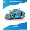 Real Planet Sea Life Plush - Soft Stuffed Animal Gift for Kids All Ages, Sea Ocean Fishing Plushie, Christmas Birthday Gifts (Emperor Angel Fish, 10.5")
