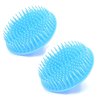 Gouccpu 2 Pack Hair Scalp Massager Shampoo Brush Shower Head Scrubber Cleanser Massage Comb for Hair Growth Ease Dandruff Removal and Head Relaxation for Women and Men or Pets (Blue)