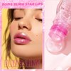 Sulily Color Changing Lip Oil,Magic Round Big Brush Color Changing Lip Oil,Moisturizing Color Changing Lip Gloss Plumping Lip Oil,Long Lasting Nourishing Lip Glow Oil Non-sticky Primer Lip Tint