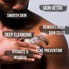 Charcoal Scrub, Moisturizing and Exfoliating Face Foot & Body Scrub, Organic Scrub Fights Stretch Marks, Fine Lines and Natural Exfoliator Salt Body Scrub for Toning Skin Cellulite Skin Care Body