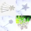 12 Pcs Bobby Pins Christmas Snowflake Hair Clips Wedding Hair Pins Bridal Hair Accessories Hair Buckle Barrettes for Girls Women