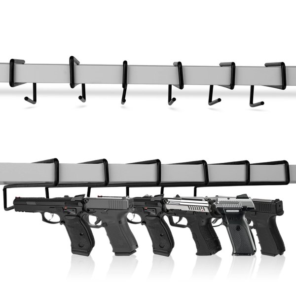 Safety Storage Easy Use Gun Hanger - Made in USA - Original Handmade Pistol Hangers for Gun Safe Organization - 4 Pack