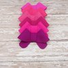 Set of 6 Felt Bows Pinks Alligator Clip or French Barrette (French Barrette Right)