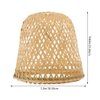 2pcs Rustic Woven Bamboo Lamp Shade Pendant Light Cover for Ceiling Lights Versatile Replacement Lampshade for Home Decor Softens Bright Light Easy to Install