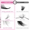 DIY Wispy Individual Lash Clusters 72+12pcs 20D D Curl 0.07 9-16mm Mixed Lengths | Eyelash Clusters Wispy Natural Lash Look Eyelash Extension at Home by Eyesy Lash