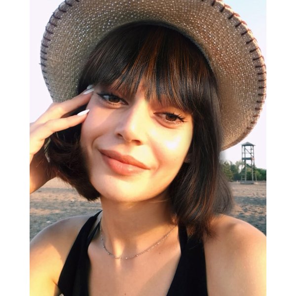 YYHR Short Bob Wig With Bangs 10" Black Mix Brown Yaki Straight Hair Daily Costume Wig Soft Light Synthetic Hair Replacement Wigs Heat Resistant (10 Inch, F1B/30)