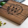 Personalized Wedding Anniversary Registry Gifts, Custom Engraved Cutting Board for Couples, Women, Men, Newly Wedding Gifts Serving Board, Christmas, Housewarming, Bridal Shower and Engagement Gift