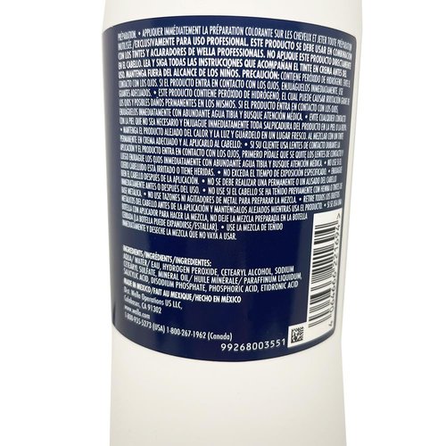 Welloxon Perfect Developer 12% / 40 Vol Koleston Perfect Hair Color Developer Creme 33.8 Fl Oz and M Hair Designs Tint Brush Comb (Bundle)