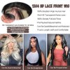 CUMASE Body Wave Lace Front Wigs Human Hair Pre Plucked 13x4 HD Transparent Lace Frontal Wigs Human Hair for Women 180 Density Body Wave Glueless Wigs Human Hair with Baby Hair 28 Inch