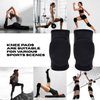 Queen Wear – Sleek Black – Pole Dance Knee Pads Perfect Woman Protection for Ballet Modern Dance and Indoor Sports (XXL)