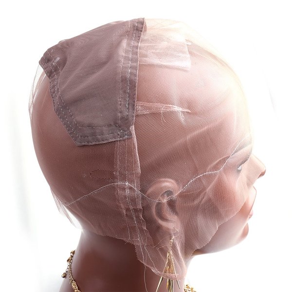 Bella Hair Full Lace Wig Cap with Stretch Panel at Crown for Black Women Making Wigs (Small Size Cap)