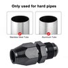 EVIL ENERGY 6AN Male to 3/8" Hardline Compression Fitting Adapter Aluminum Black 2PCS