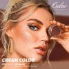 Oulac Shimmer Cream Eyeshadow also for Highlighter Blendable Eye Shadow Waterproof&Long Lasting with Moisturizing Formula Soft Shimmer Eye Make-up,Vegan & Cruelty-Free,6g P06