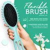 Curl Defining Hair Brush, Wet Hair Brush for Women and Men, Detangler Hairbrush for Wet & Dry Hair, Styling Brush for Curly Hair, Shaping and Defining Curls for Long/Wavy/Damaged Hair, Green