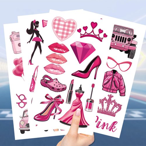 Y 10 Sheet Lip Cosmetics Temporary Tattoo Stickers Women Girls Makeup Festival Carnival Birthday Party Fake Body Tattoos for Girls Beautiful Theme Face Tattoos Body Tattoos