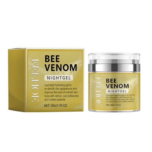 Grospe Anti-Aging Bee Venom Facial Gel Moisturizer,Anti-Wrinkle Cream,Firming Face Cream,Facial Moisturizer with Collagen and Hyaluronic Acid,Anti-Wrinkle Reduce Fine Lines