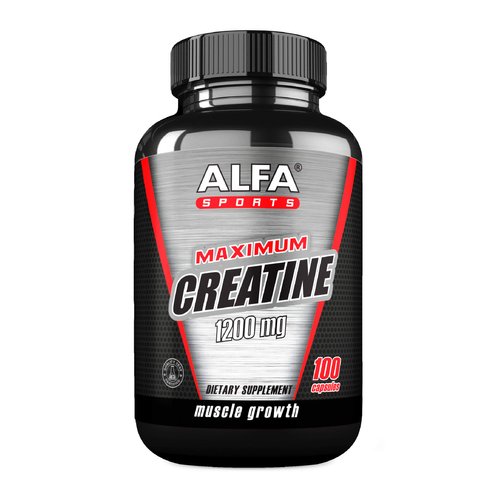 Maximum Creatine Monohydrate 1200 Mg 100 Capsules. Muscle Mass - Muscle Growth - Post Workout Recovery. Reduces Effects of Lactic Acid