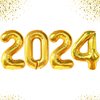 KatchOn, Gold 2024 Balloons Number - Huge, 42 Inch | 2024 Balloons Gold for Graduation Decorations Class of 2024 | Graduation Balloons, 2024 Graduation Decorations | Graduation Party Decorations 2024