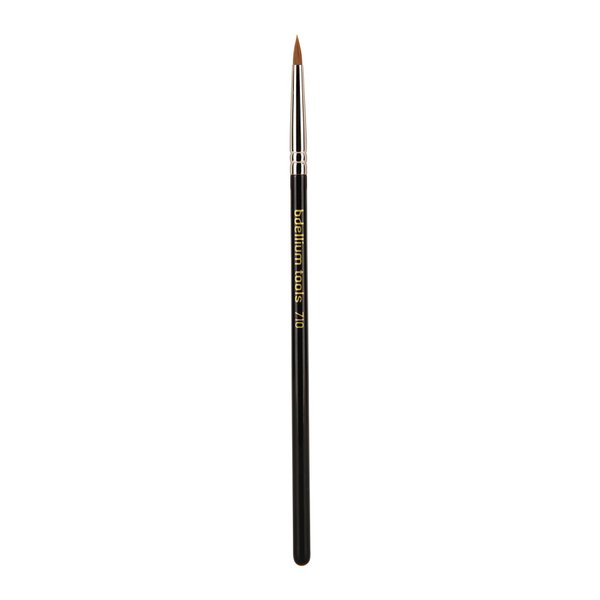 Bdellium Tools Professional Makeup Brush - Maestro Series 710 Eye Liner - With Soft Synthetic Fibers, For Creating Various Liner Styles (Black, 1pc)