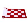Golf Flag,Green Golf Flags,Solid Nylon and Checkered Training Golf Putting Green Flags, Indoor Outdoor Backyard Garden Portable Golf Target Flags,8.7inch*6inch (White-Red)