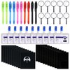 BTFO 50pcs Detective Party Favors, Invisible Ink Light Pens Notebooks Magnifiers Kid Detective Game Kit Spy Toys Escape Room Gear Party Favors Detective Themed Party Decorations Birthday Gift