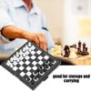 fegayu Chessboard Portable Chessboard Adult Chess Game Foldable Chess Chess Board Game Go Party Chess Board Game Family Activities