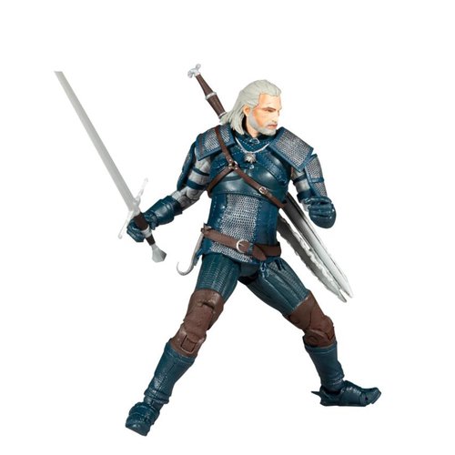 McFarlane Toys The Witcher Geralt of Rivia (Viper Armor: Teal) 7" Action Figure with Accessories