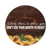Asking Others to Praise You Don't Use Your Mouth to Boast.png Round Label Stickers 100pcs Quotes Saying Circle Decals for Water Bottle Luggages Laptop Computer Envelopes Seals Card Boxes 1.5"