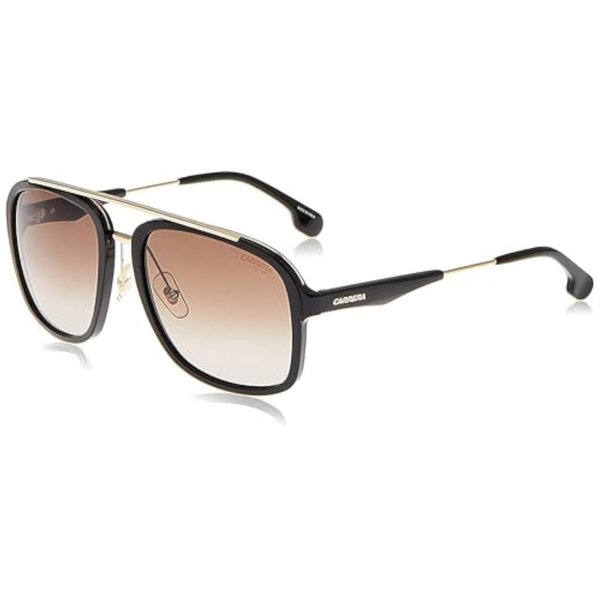 Carrera mens Carrera 133/S Sunglasses, Black Gold/Brown Gradient, 57mm 19mm US