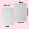 White Tiny Tattoo Practice Skin Double Sided Silicone Tattoo Training Pads Feature over 50 Different Stencil Designs for Tattoo Practice (1pc)