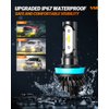 SEALIGHT H11 Yellow LED Fog Light Bulb or DRL, 400% Much Brighter Amber Fog Lights LED 6000 Lumens 3000K Amber Yellow Light, 12 CSP LED Chips, Plug-and-Play, IP67 Design