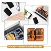 15-Piece Manicure Set for Women Men Nail Clippers Stainless Steel Manicure Kit (Orange)