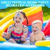40 Sheets (280 PCS) Luminous Sharks Temporary Tattoos for Kids, Sea Animal Tattoos Stickers Shark Ocean Birthday Party Favors Supplies, Gifts for Shark Goodie Bag Stuffers