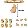 Capybara Birthday Party Supplies Includes Capybara Happy Birthday Banner, Cake Topper, Cupcake Toppers, Balloons, Cute Capybara Theme Party Decoration for Boys and Girls Birthday Party Decor