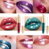 Easilydays Halloween Diamond Shiny Matte Lipstick, Gothic Glitter Liquid Lip Gloss, Sparkling High Pigment Waterproof Long Lasting Lipsticks, Bold Shimmer Lip Glaze Lips for Masquerade, Cosplay, Halloween Makeup (#13)