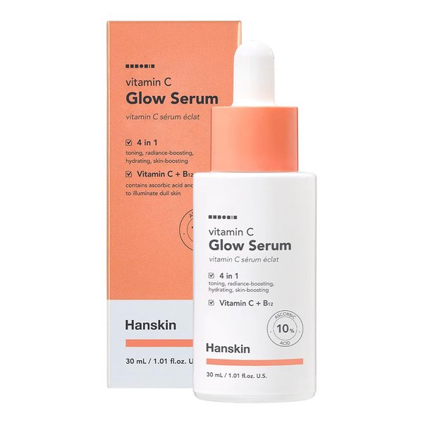 Hanskin Vitamin C Glow Serum with Ascorbic Acid, Toning, Illuminates for Glowing Skin [30ml]