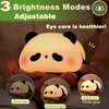 DREAMING MY DREAM Cute Panda Night Light, LED Squishy Novelty Animal Night Lamp, 3 Level Dimmable Nursery Nightlight for Breastfeeding Toddler Baby Kids Decor, Cool Gifts for Kids (Panda Pangda)