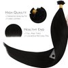 WENNALIFE U Tip Hair Extensions Human Hair, 50g 50s 22 Inch Jet Black Remy Hair Extensions K Tip Hair Extension Real Human Hair Invisible Straight Keratin Hair Extensions