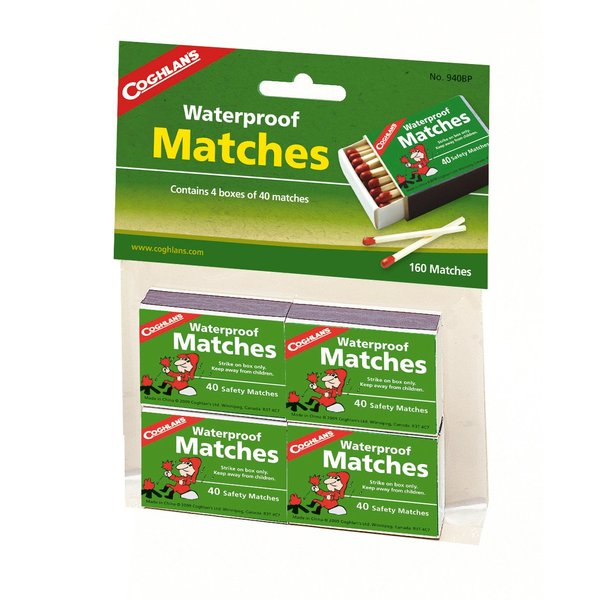 Coghlan's 940BP Waterproof Matches,  4 pack