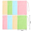 8 Pieces Soap Holder Bag Microfiber Soap Exfoliating Saver Bag Hanging Soap Saver Pouch Colorful Soft Soap Bags for Body Face Cleaning Supply, 4 Colors