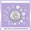 2000PCS SS12/3mm Crystal Rhinestones (Clear), Bedazzling Flatback Glass Rhinestones for Crafting DIY Nail Art Makeup Decoration, Gems Diomand Charms for Tumbler Shoes Clothing Mug