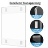 MaxGear Acrylic Sign Holder 8.5 x 11 inch 6 Pack, Wall Mount Sign Holder with Double-Sided Tape, Clear Plastic Sign Holders, Document Flyer Acrylic Picture Frame for Office, Home, Store