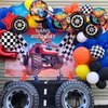 Hot Car balloons Hot Race Car balloons Birthday Party Supplies Decorations,Aluminum foil Birthday balloon
