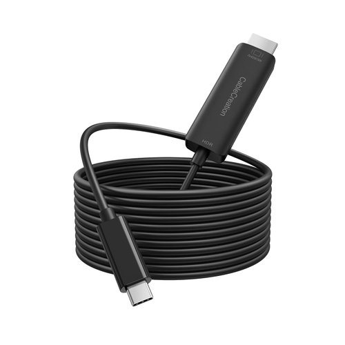 CableCreation USB C to HDMI Cable 4K@60Hz HDR, 16.5FT USB Type C to HDMI Cord, Compatible with iPhone15/15Pro/15Plus/15Promax, MacBook Air 2022 M2 Pro 2020, Galaxy S23/ S23+/ S23 Ultra/ S20
